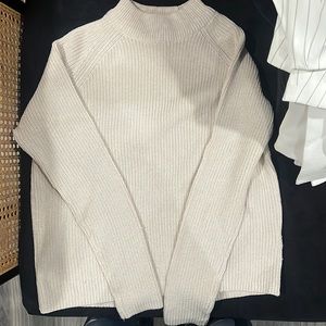 H&M Beige Mock Turtleneck